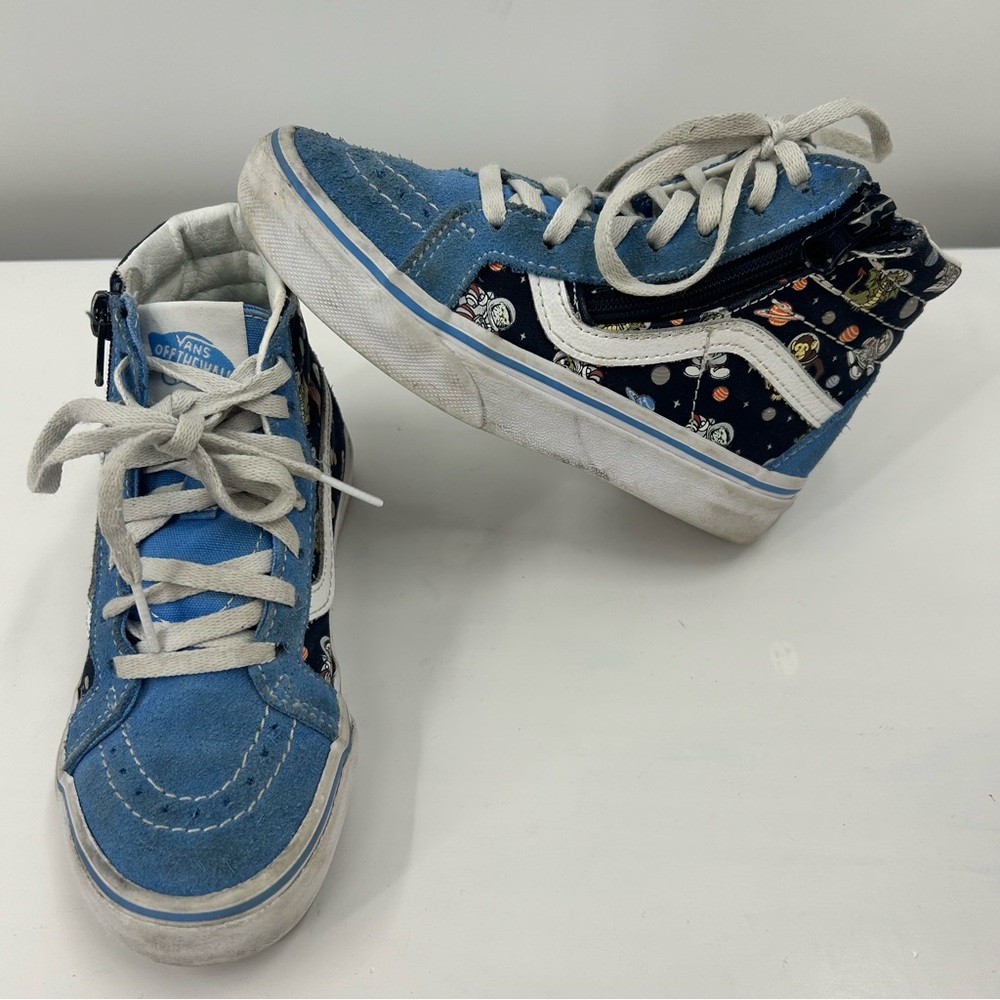 Vans SK8 Hi Zip Cosmic Zoo Hightop Sneakers Kids Size 12.5